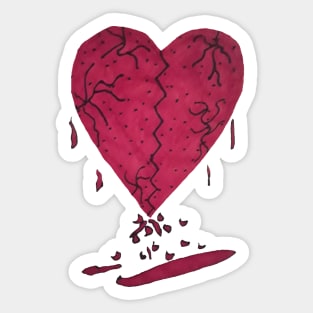 Broken Heart Sticker